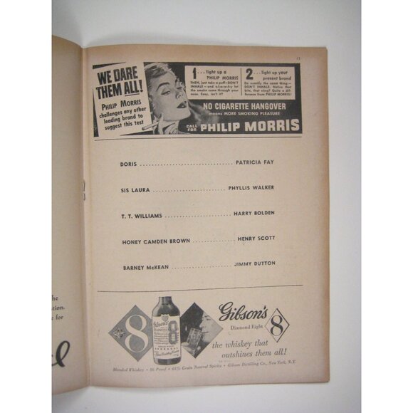 Vintage 1951 Playbill The Member Of The Wedding Empire Theatre Ethel Waters - Picture 4 of 6